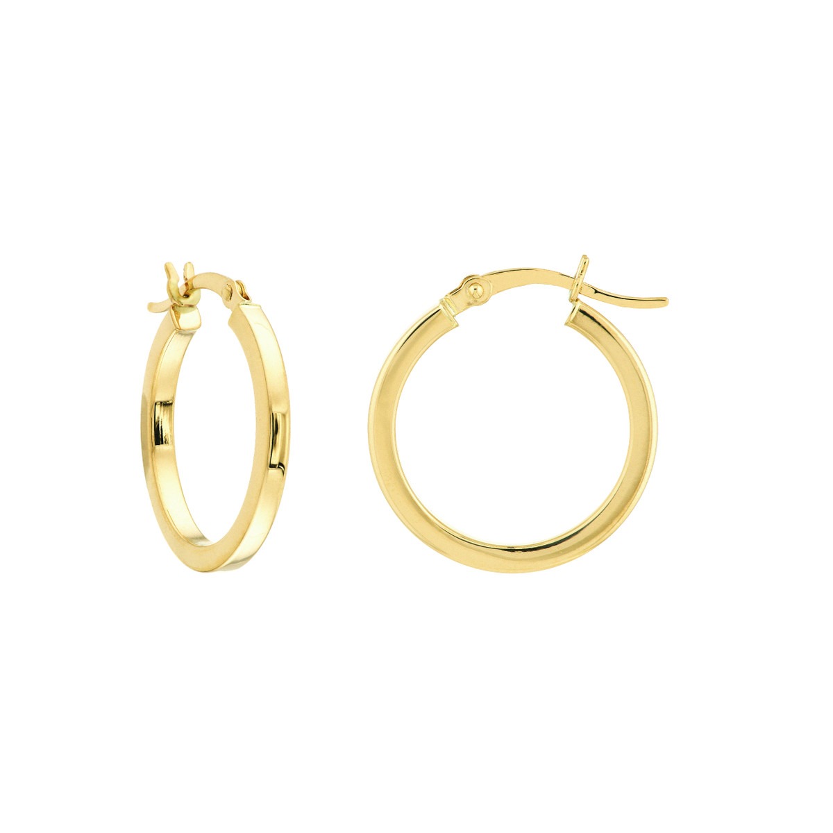 Aura By Martin Binder Gold Square Hoop Earrings