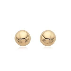 Aura By Martin Binder 8mm Domed Button Earrings