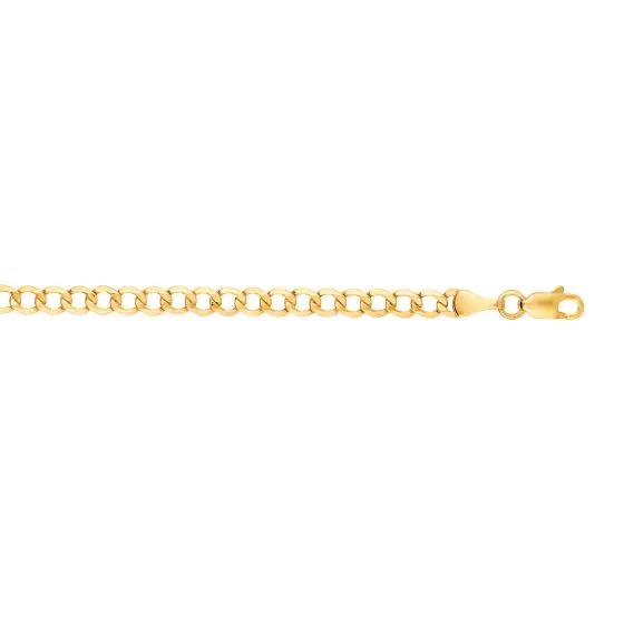 Aura By Martin Binder 4.4mm 22 Inch Lite Comfort Curb Chain Necklace