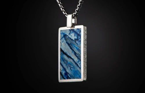 William Henry Blue Mammoth Pinnacle Necklace