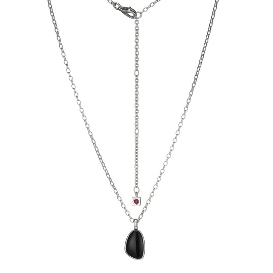 Elle Pebble Black Agate Necklace