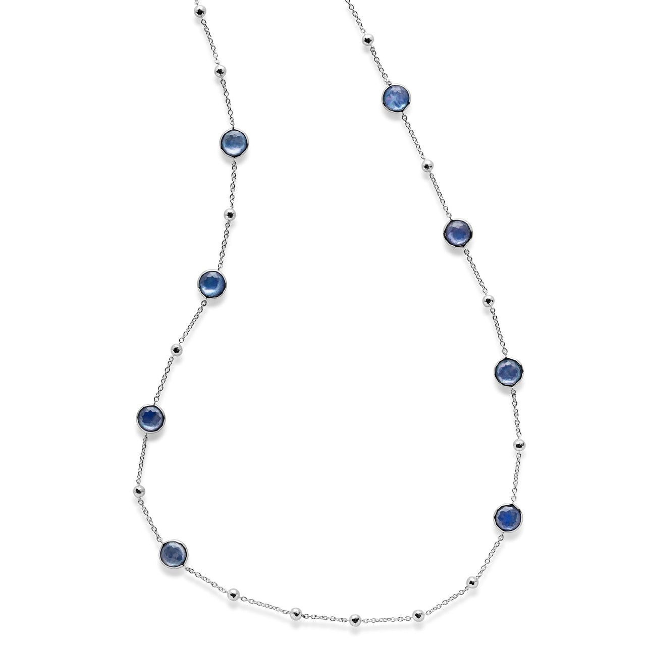 Ippolita Lollipop Silver Ball & Stone Station Necklace