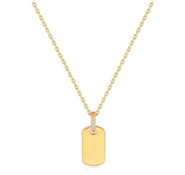 Ania Haie Glam Rocktag Pendant Necklace