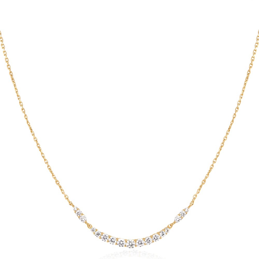 Ania Haie Miss Twinkle Arc Pave Necklace