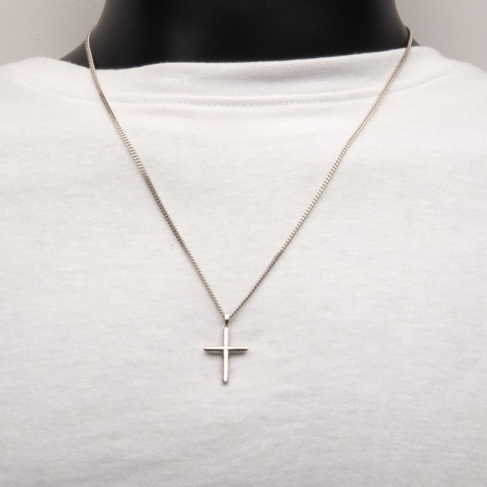 Inox Classic Cross Pendant Necklace