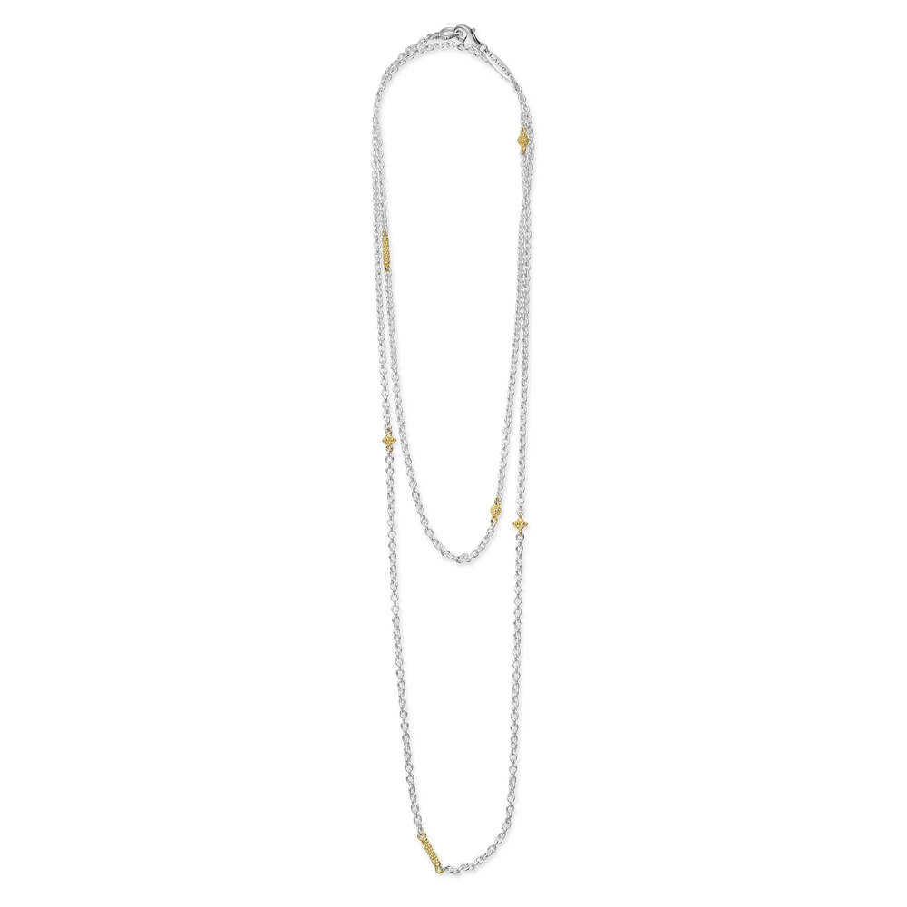 Lagos Caviar Icon 32 Inch Chain Necklace