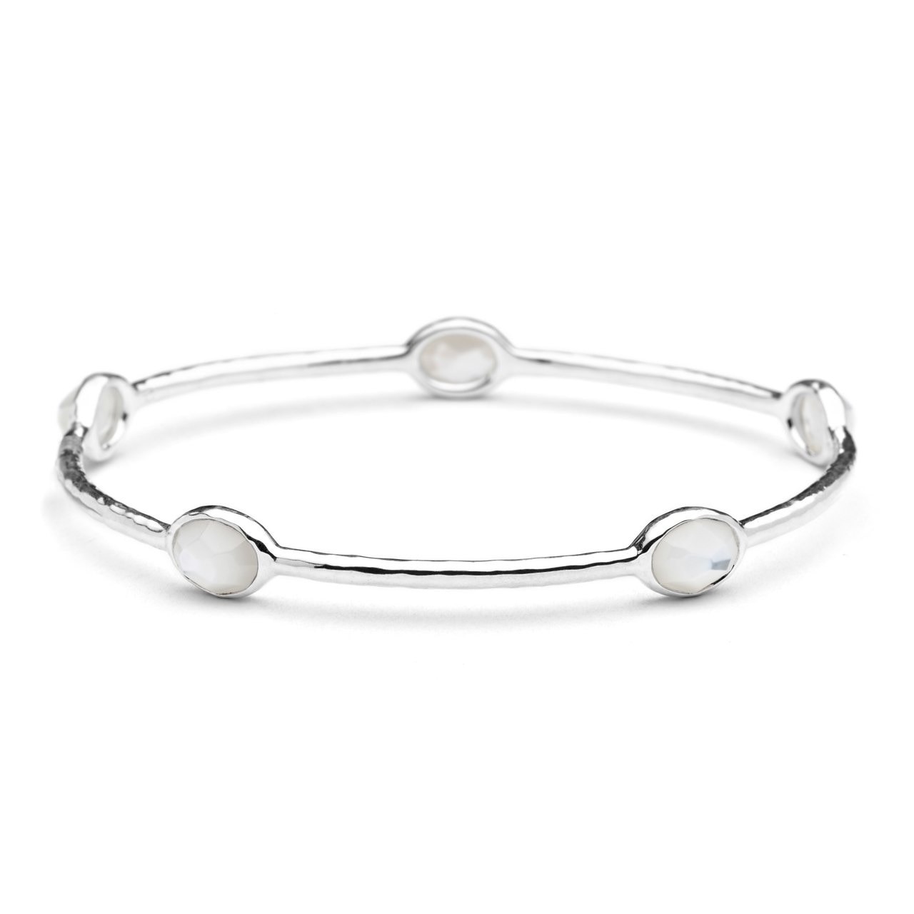 Ippolita Rock Candy Silver 5-stone Bangle Bracelet