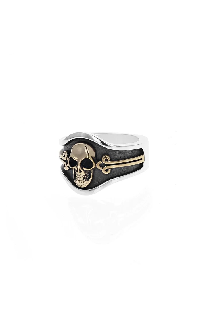 King Baby Skull Cigar Band Ring