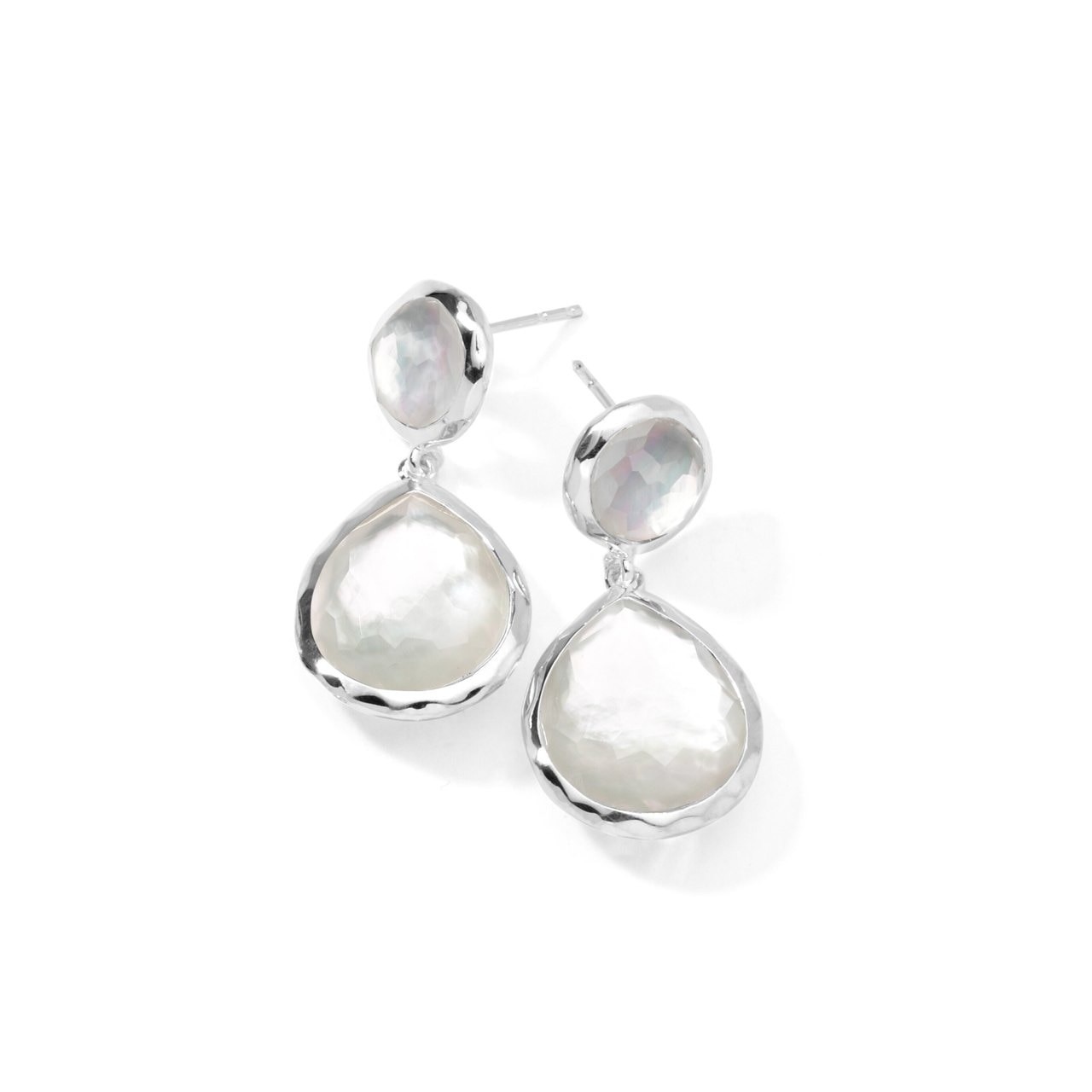 Ippolita Rock Candy Silver 2-stone Dangle Earrings