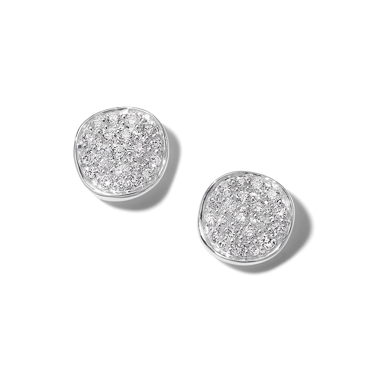 Ippolita Stardust Silver Mini Flower Disc Stud Earrings