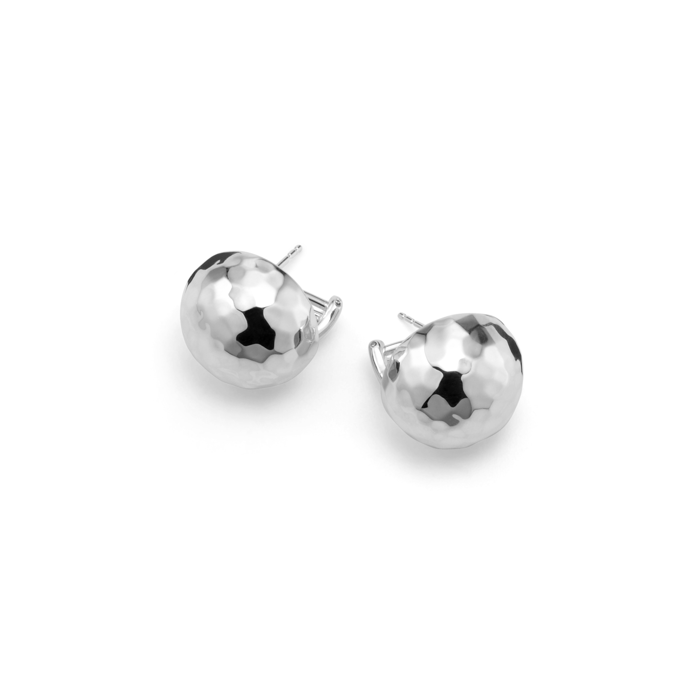 Ippolita Classico Silver Hammered Pinball Earrings