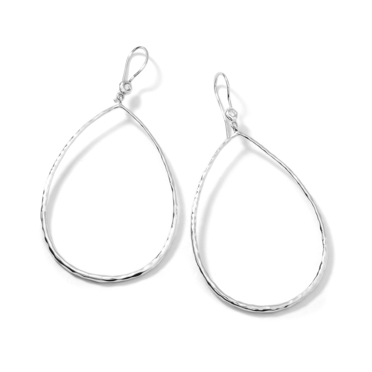 Ippolita Stardust Silver Open Teardrop Earrings