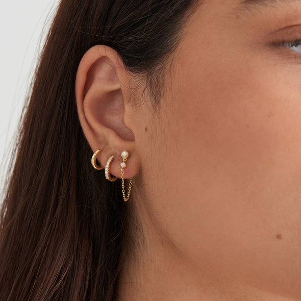 Ania Haie Smooth Huggie Hoop Earrings