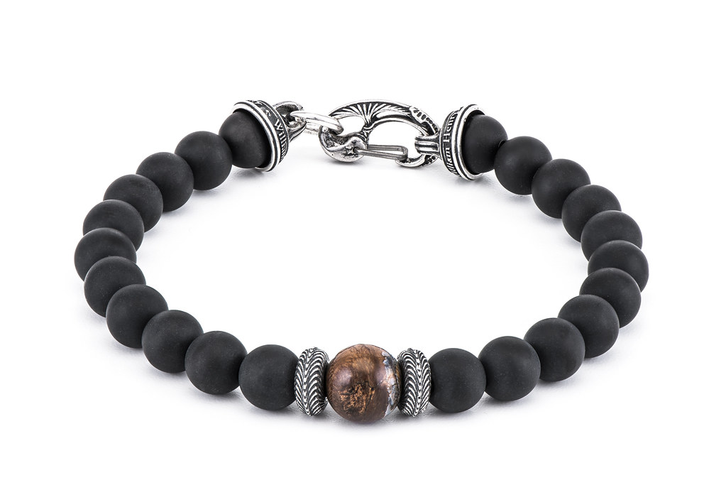 William Henry Clan Mammoth & Onyx Bracelet