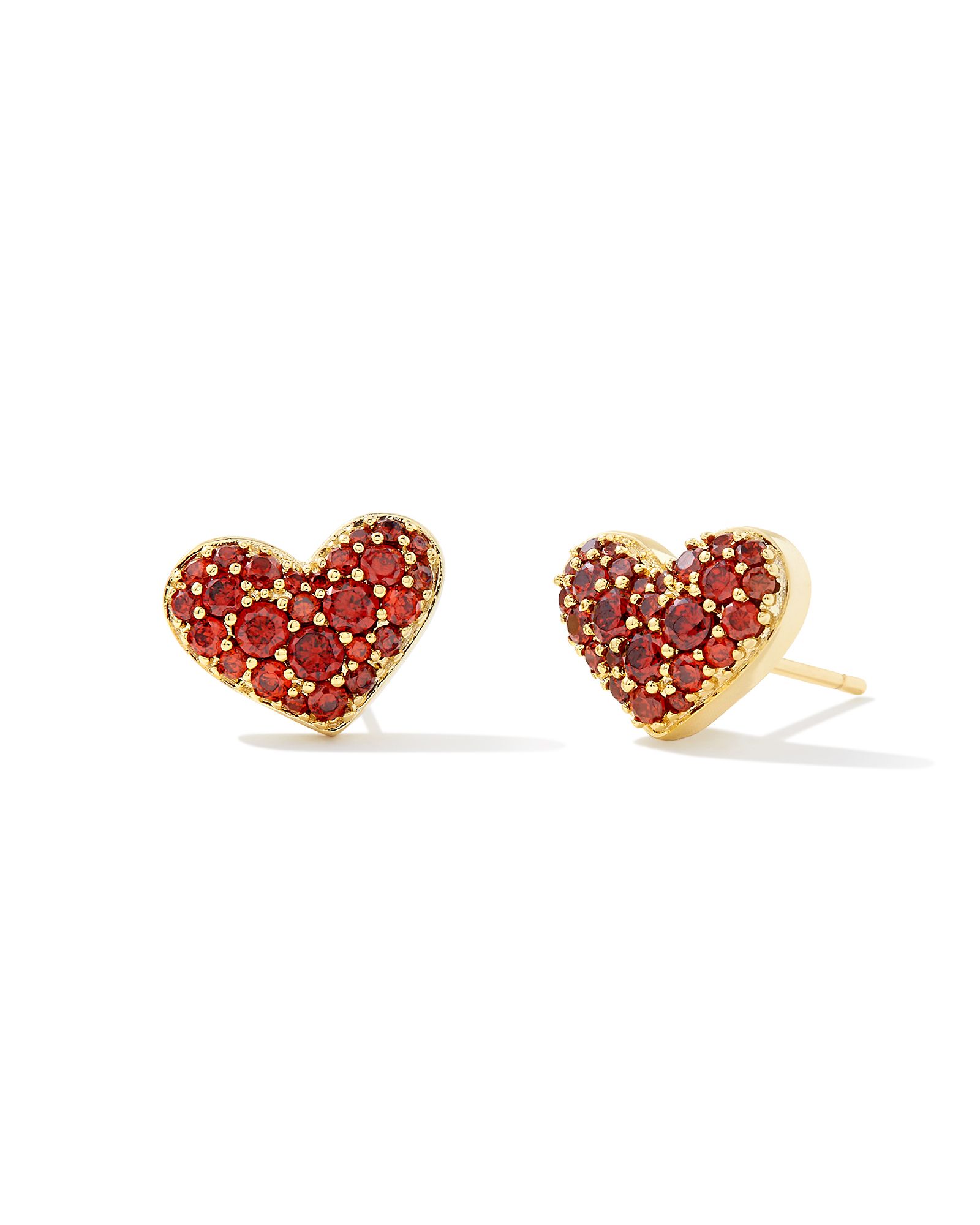 Kendra Scott Winter 2023 Ari Pave Crystal Heart Earrings