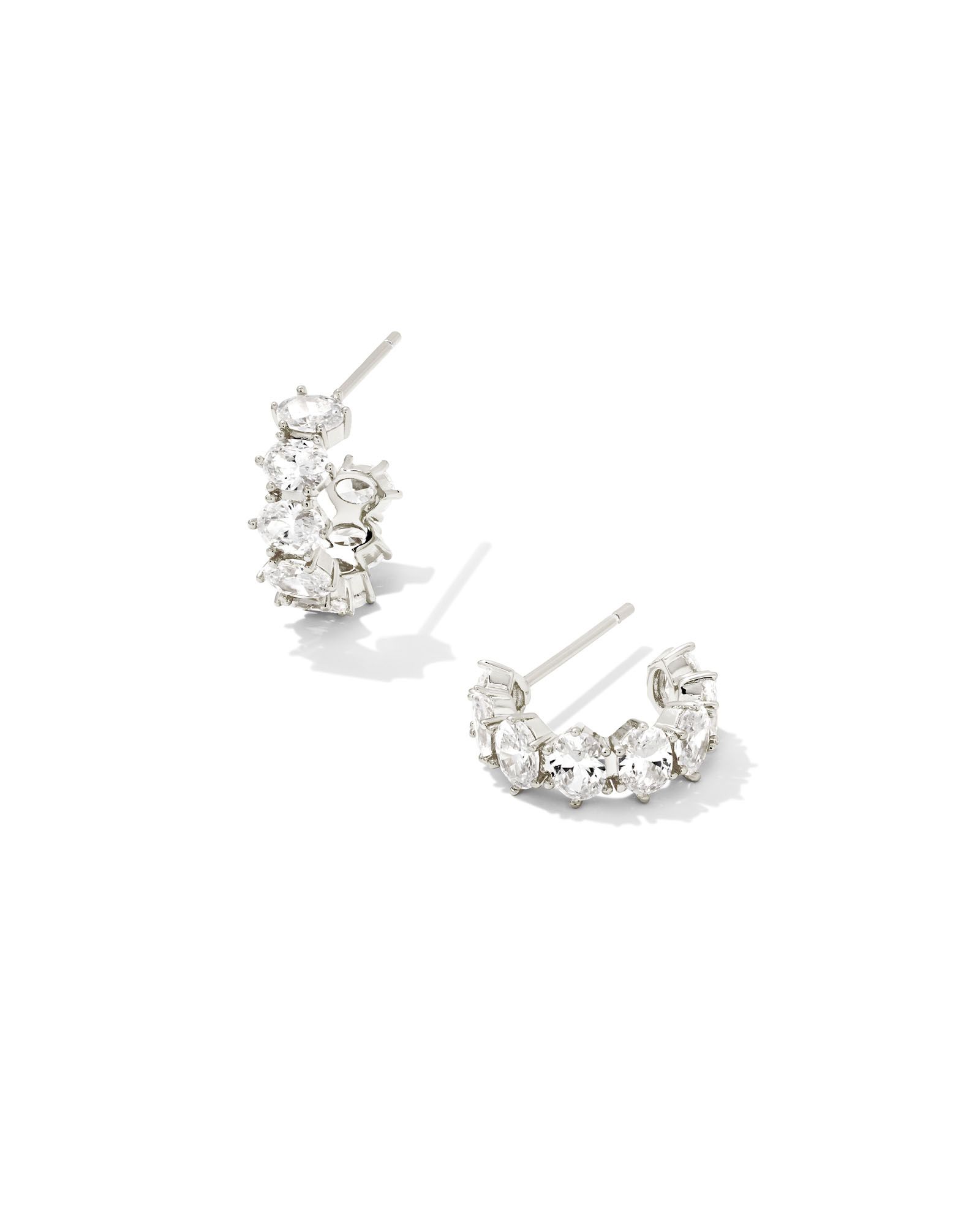 Kendra Scott Cailin Crystal Huggie Hoop Earrings