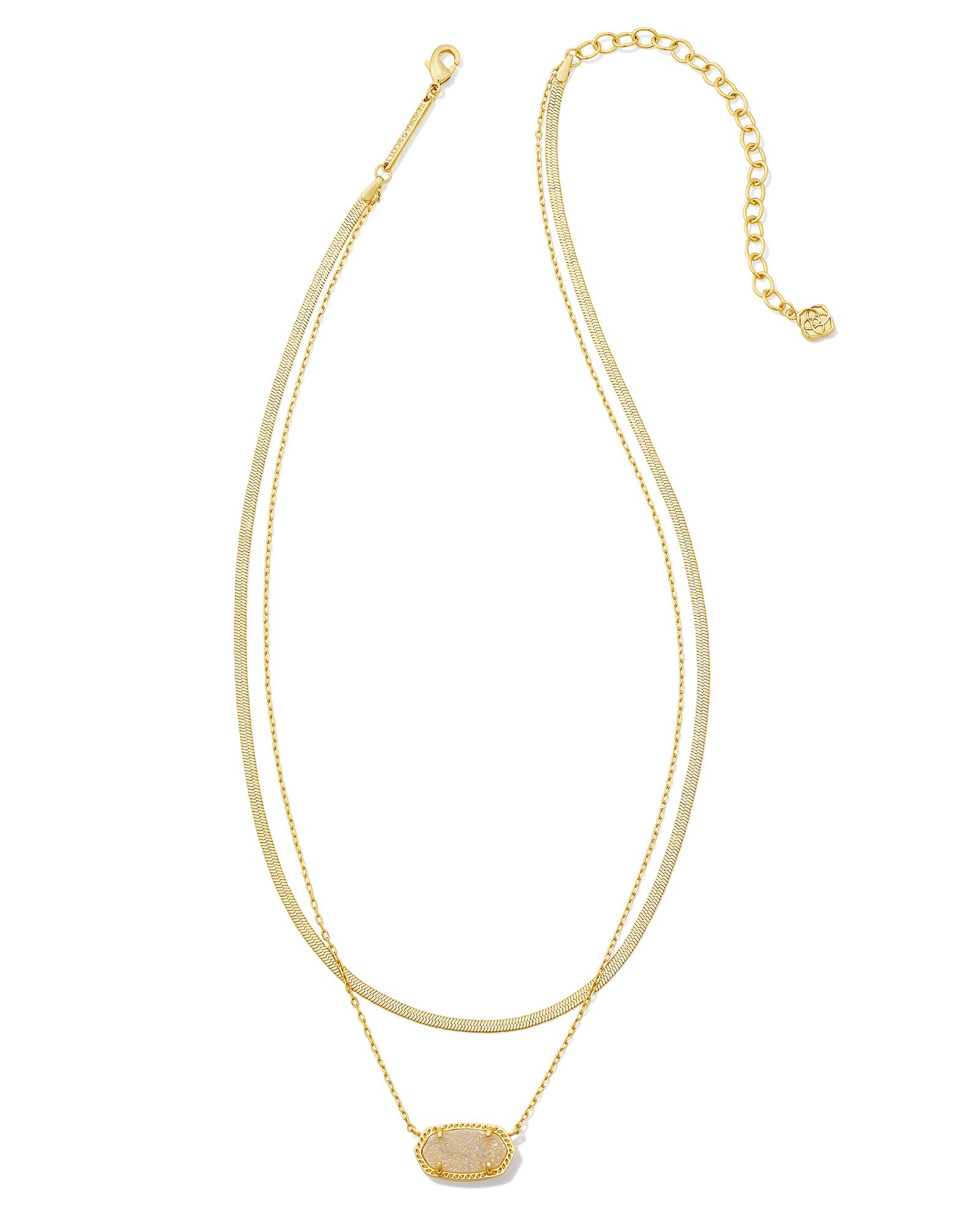 Kendra Scott Elisa Herringbone Multistrand Necklace