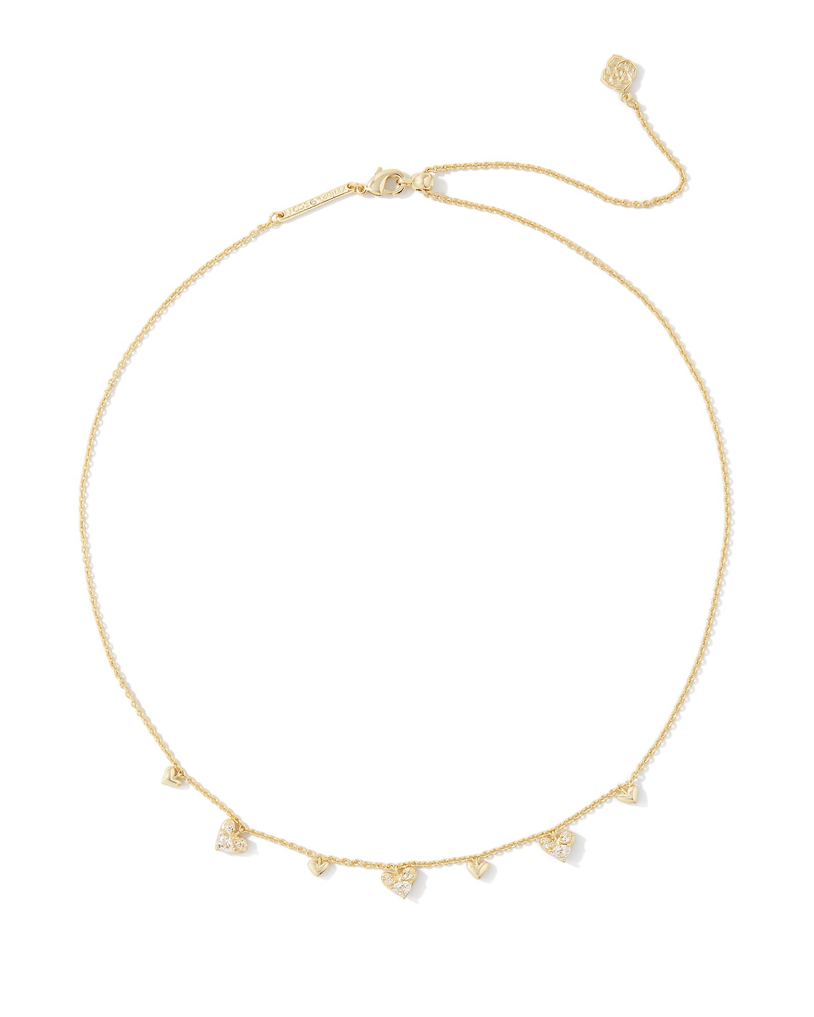 Kendra Scott Winter 2023 Haven Heart Crystal Choker Necklace