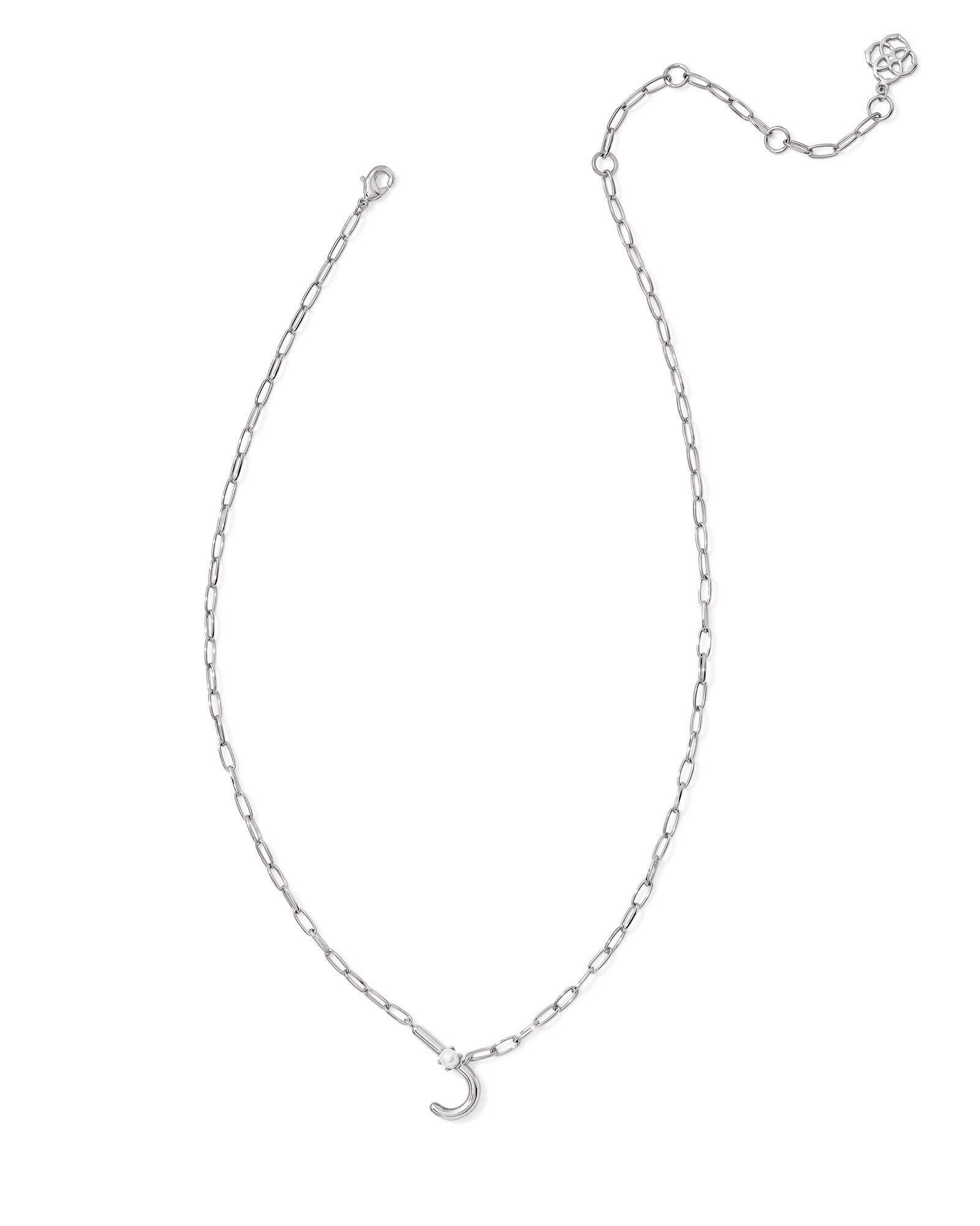 Kendra Scott Pearl Letter J Short Pendant Necklace