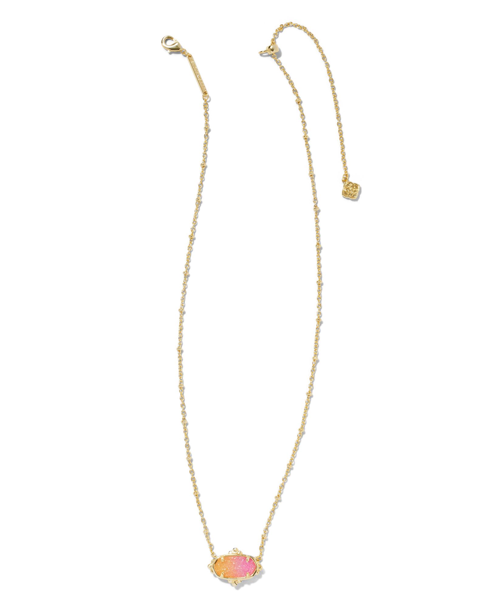 Kendra Scott Elisa Petal Framed Short Pendant Necklace