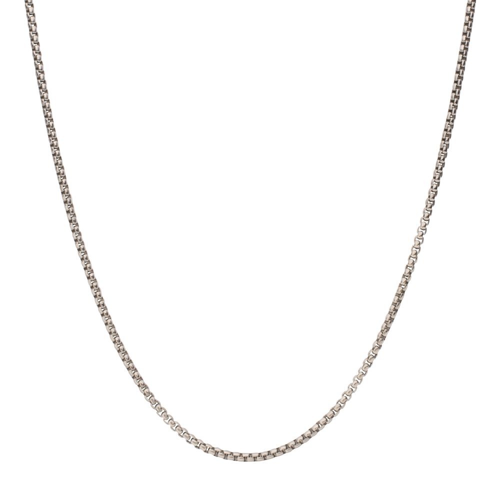 Inox 3mm 24 Inch Box Chain Necklace