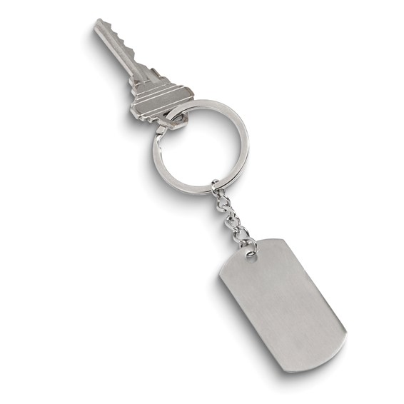 Engravable Dog Tag Key Chain