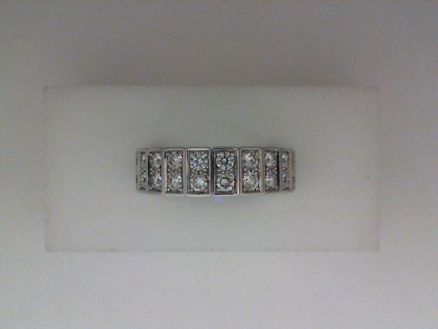 18K WHITE GOLD 2 ROW