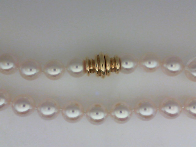 ASSAEL 16" STRAND OF 7.0-7.5MM AKOYA CULTURED PEARLS WITH AN 18K YELLOW GOLD SIGNATURE CLASP