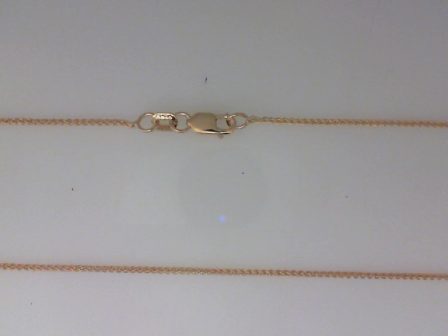 14K YELLOW GOLD 16" 1MM SPIGA CHAIN WITH A LOBSTER CLASP