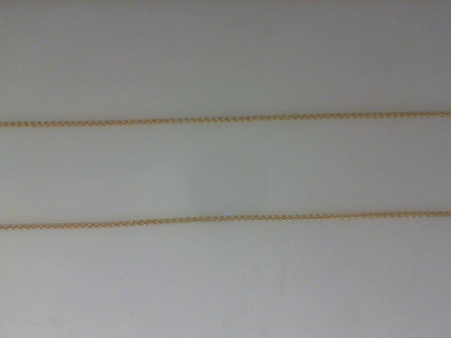 14K YELLOW GOLD 18" 1MM WHEAT CHAIN WITH A LOBSTER CLASP