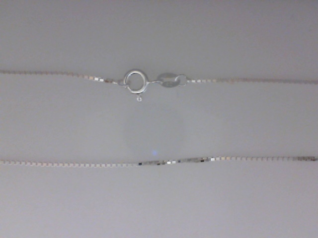 STERLING SILVER 18" .9MM BOX CHAIN WITH A SPRING CLASP