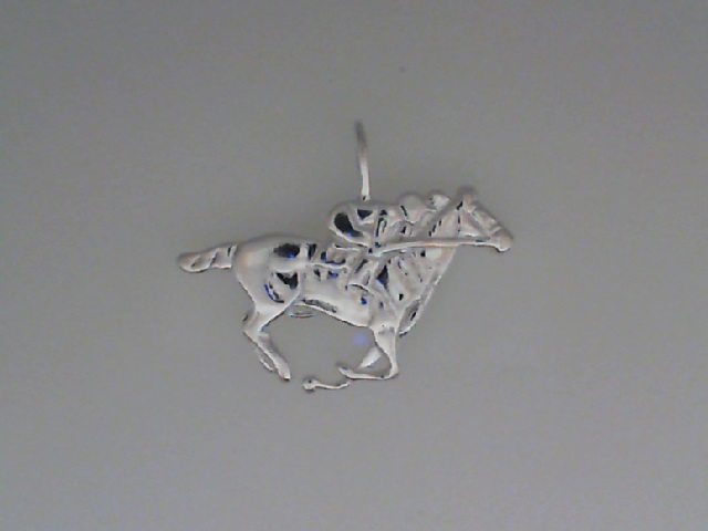 STERLING SILVER RACEHORSE PENDANT