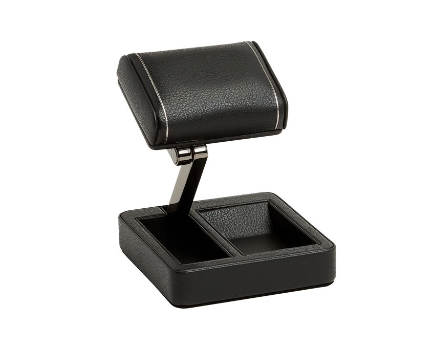 Single British Racing Travel Watch Stand In Black By Wolf