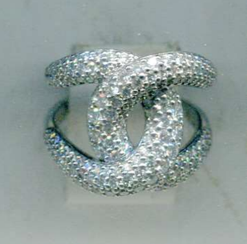 18k White Gold With 1.83ctw Diamonds, Loop Ring By Leo Pizzo