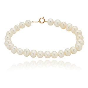 14k Fresh Water Pearl Bracelet