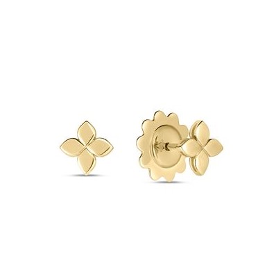 Love In Verona Small Stud Earrings Set In 18k Yellow Gold By Roberto Coin