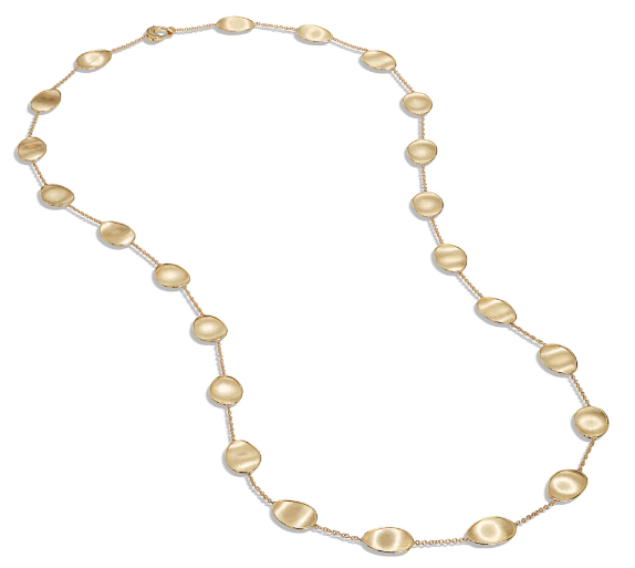 18k Yellow Gold Lunaria Long Necklace  36