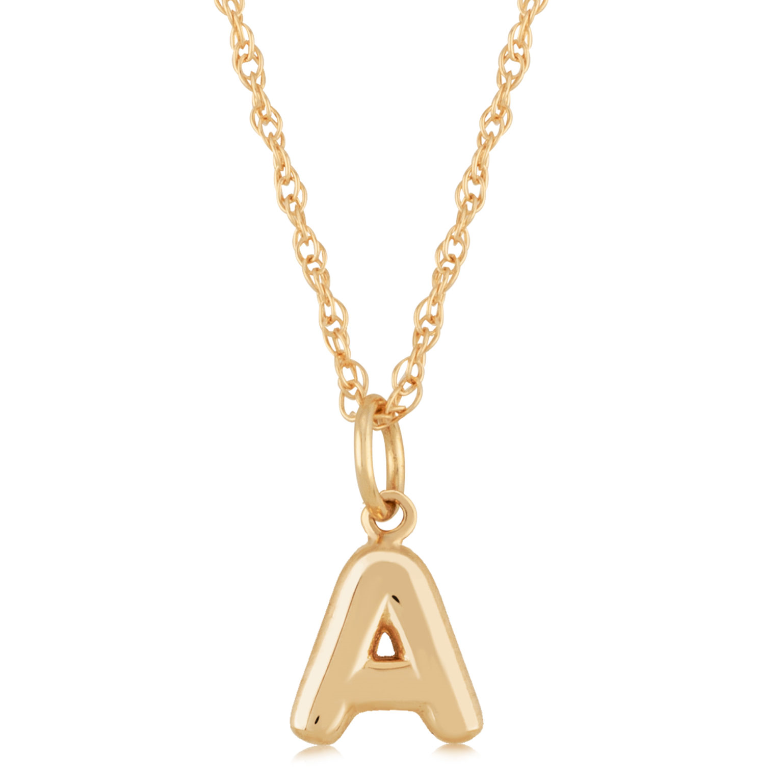 14k Yellow Gold Initial 