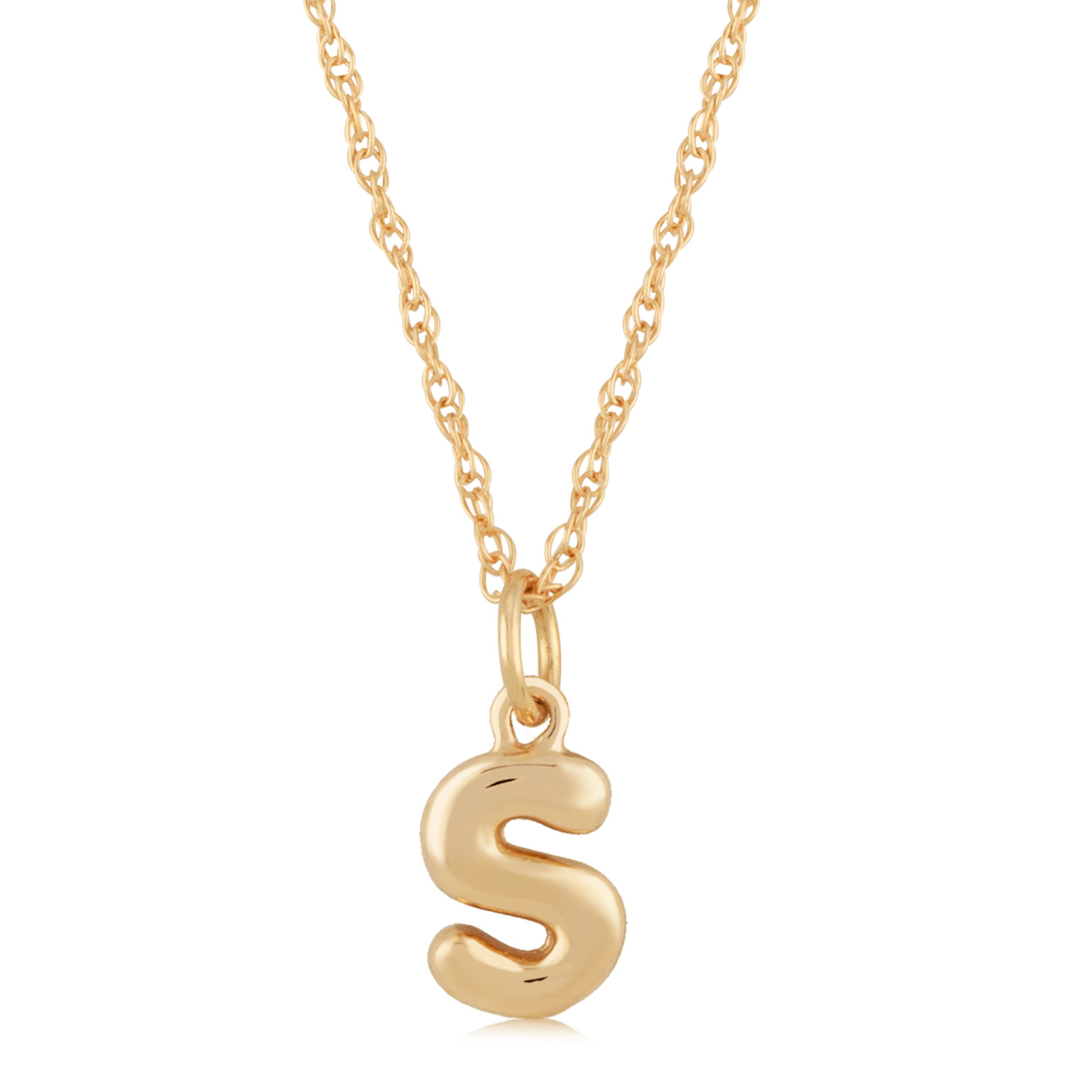 14k Yellow Gold Initial 