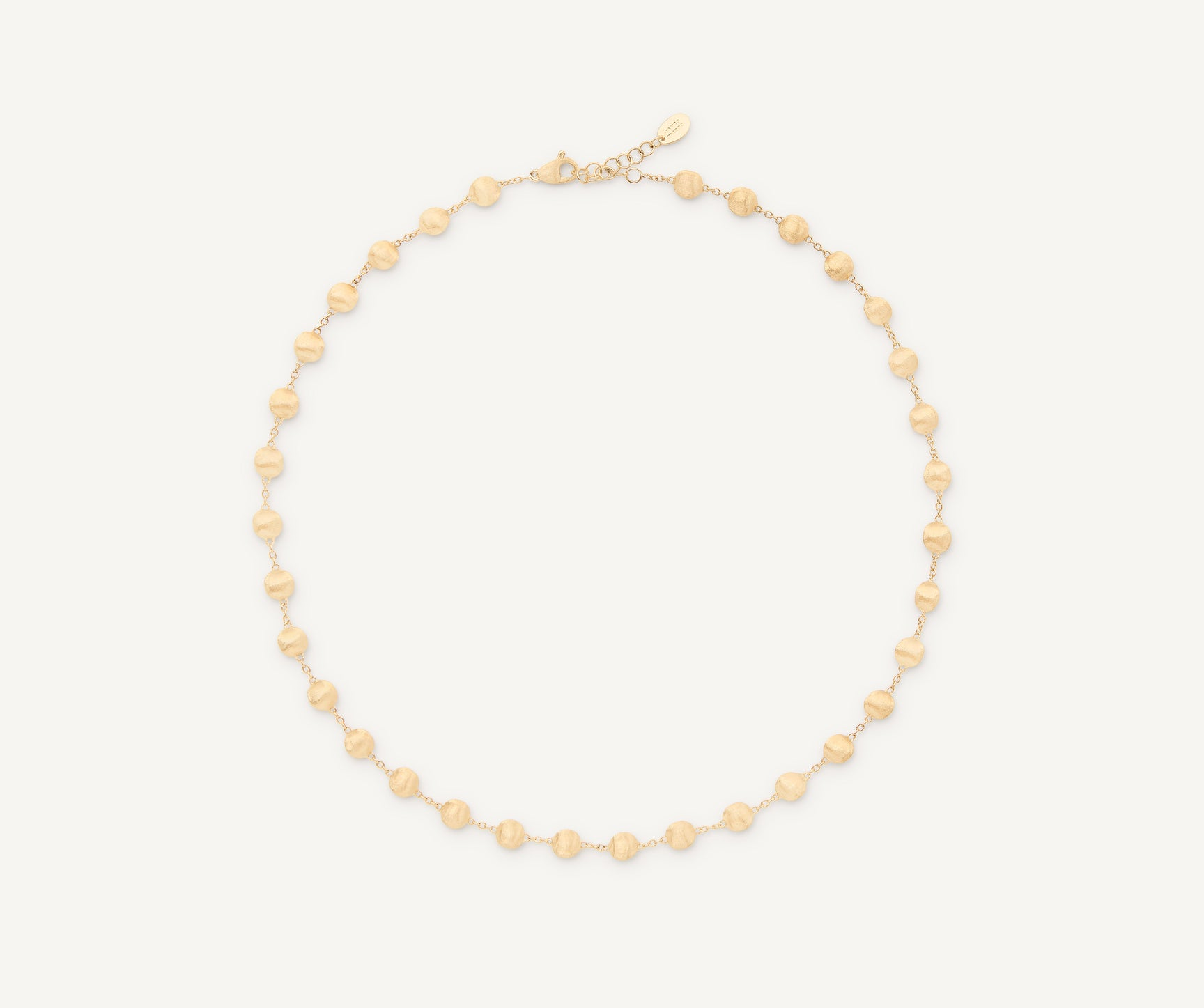 18k Yellow Gold Africa Gold Bead Necklace By Marco Bicego