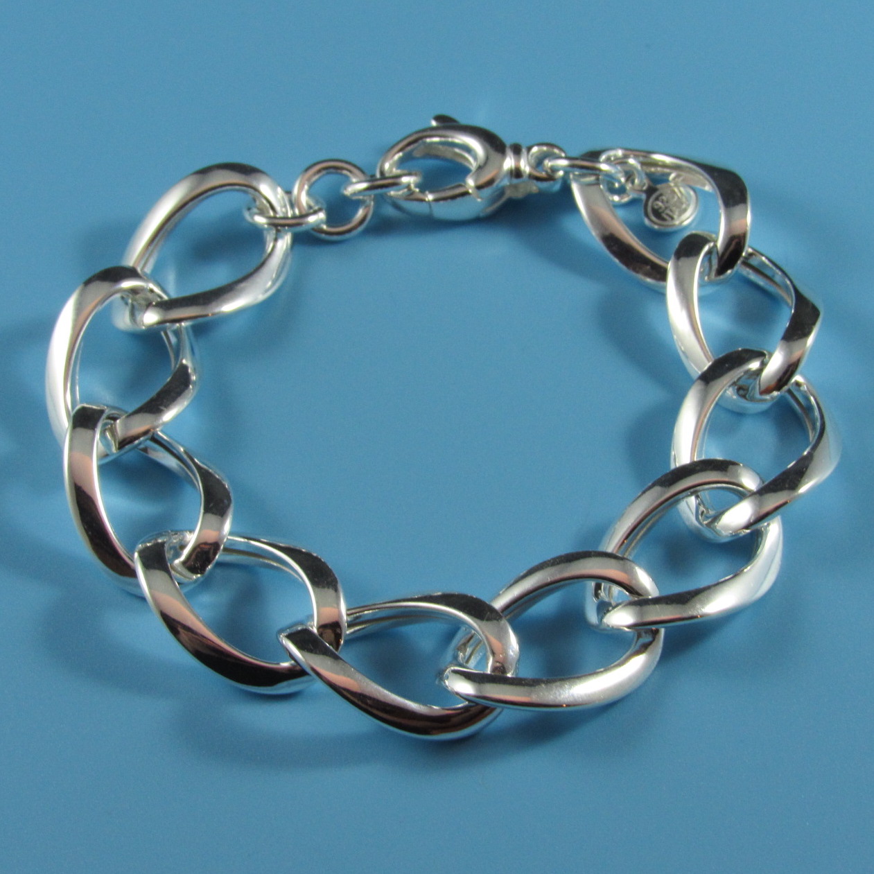 Sterling Silver Classic Oval Link Bracelet 7.5