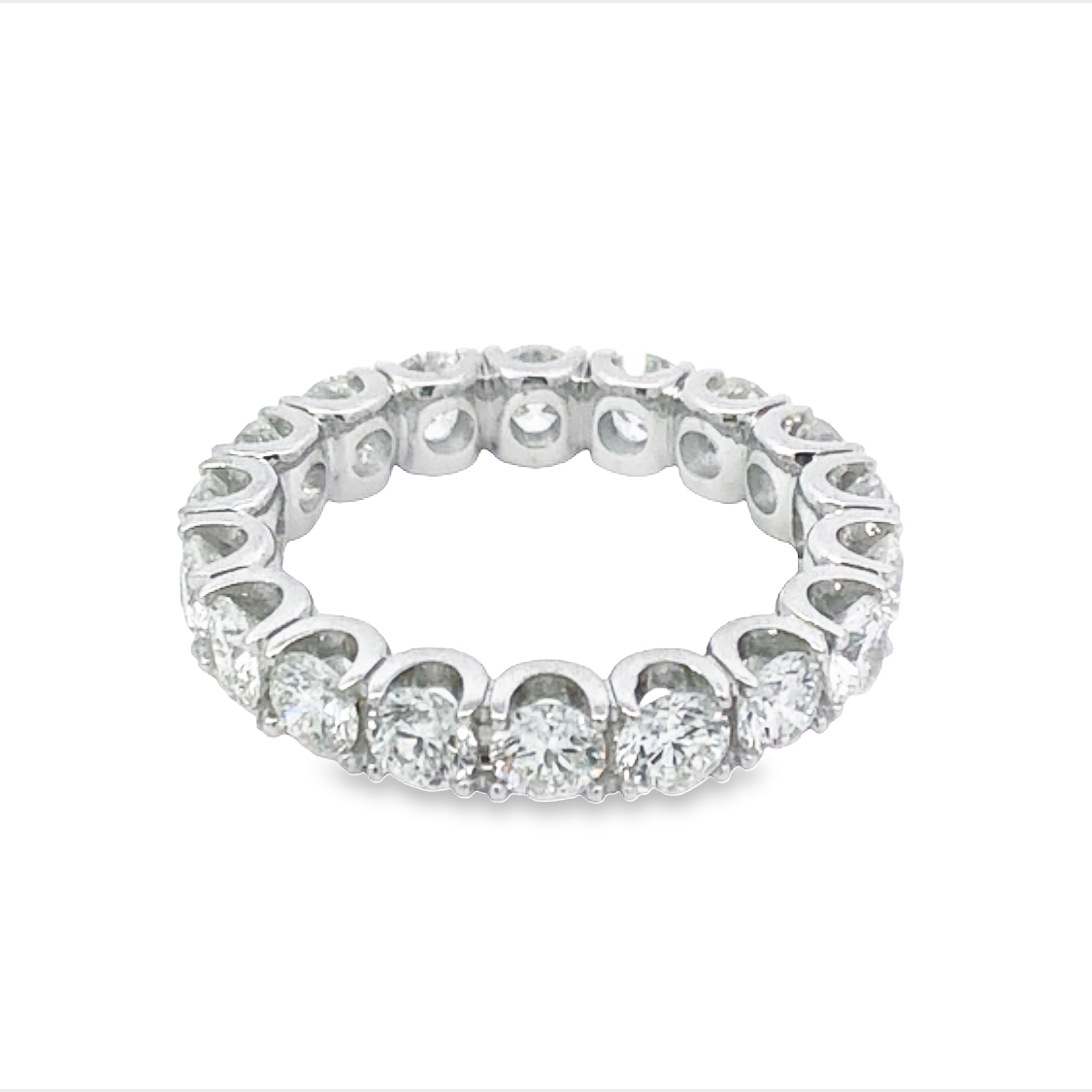 18K White Gold Diamond Eternity Band