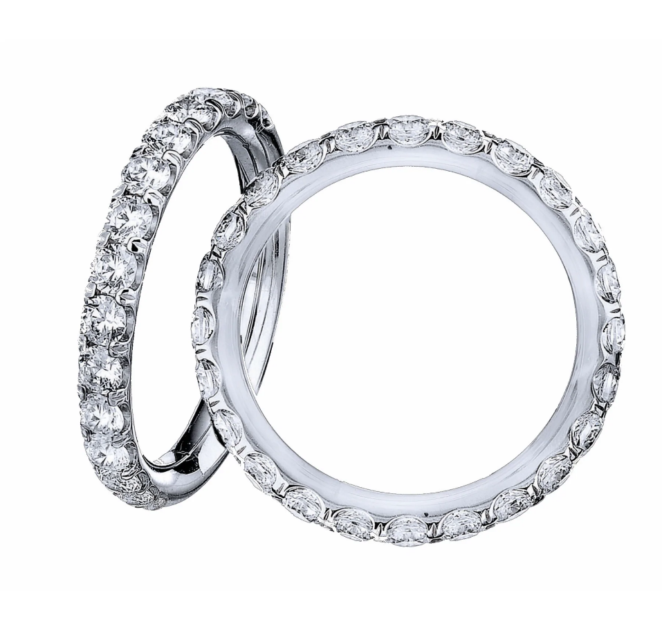 Romanza 14K White Gold Diamond Anniversary Band