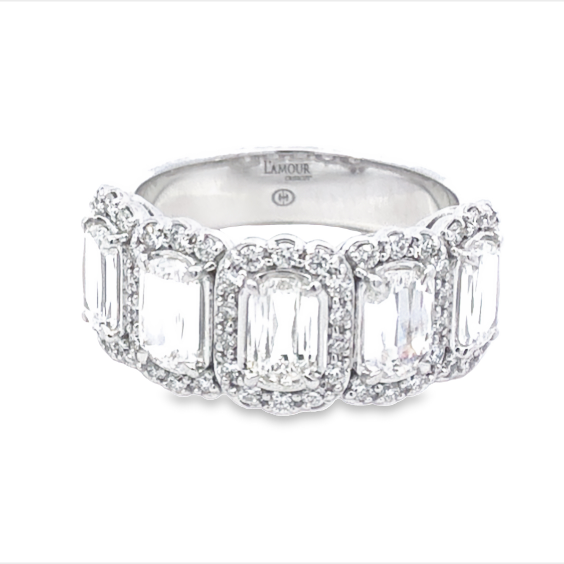 Christopher Designs 18K White Gold Diamond Anniversary Band