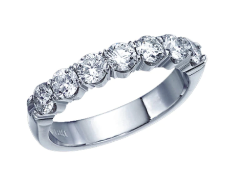 Romanza 14K White Gold Diamond Anniversary Band