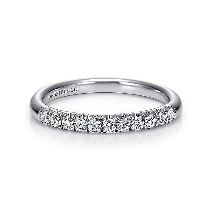 Gabriel & Co. 14K White Gold Diamond Anniversary Band