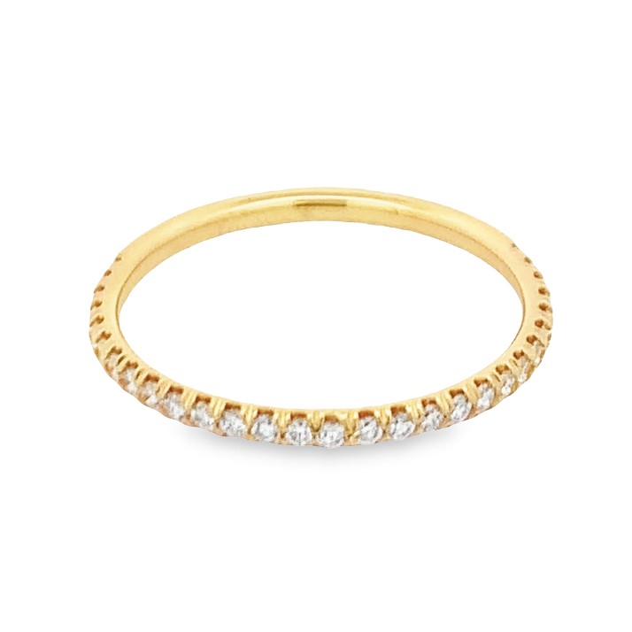 Romanza 14K Yellow Gold Diamond 3/4 Anniversary Band