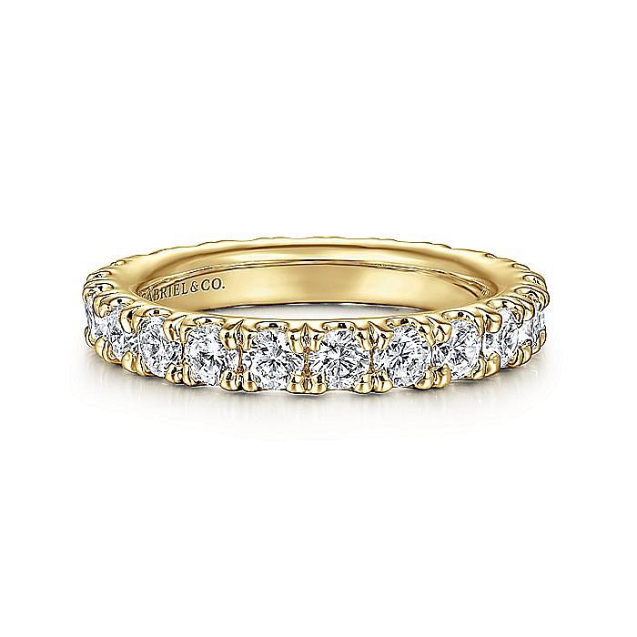 Gabriel & Co. 14K Yellow Gold Diamond Eternity Band