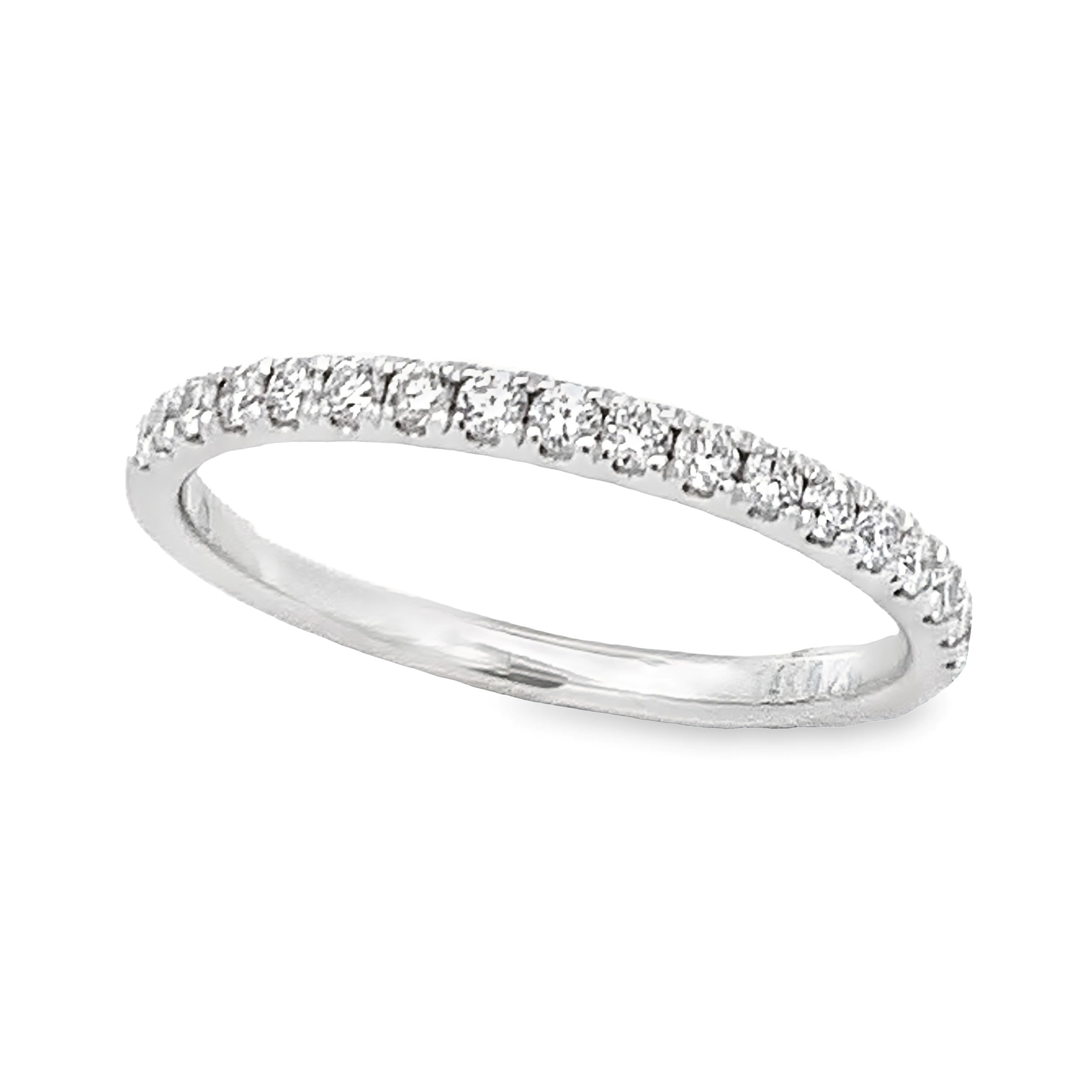 14K White Gold Diamond Anniversary Band