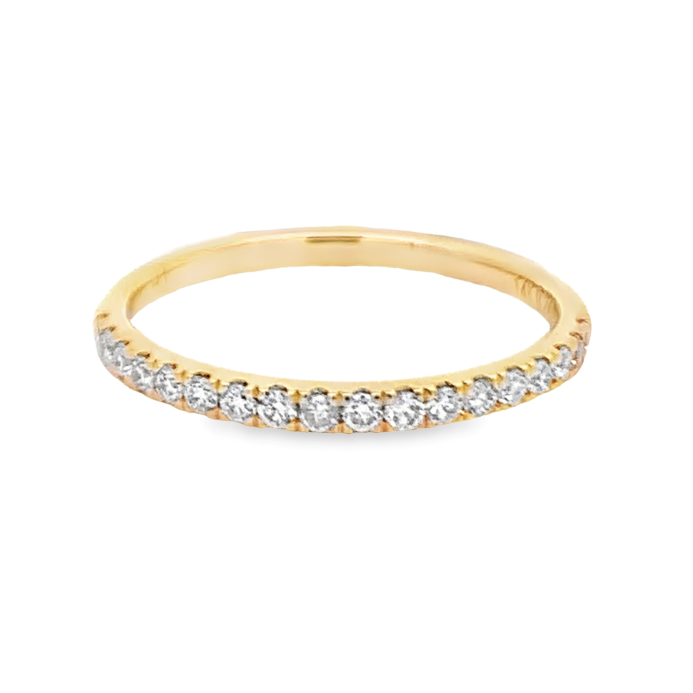 14K Yellow Gold Diamond Anniversary Band